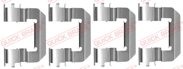 Комплект приладдя, накладка дискового гальма   109-0014   QUICK BRAKE