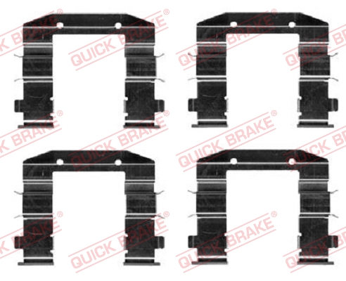Комплект приладдя, накладка дискового гальма   109-0037   QUICK BRAKE
