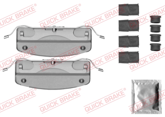 Комплект приладдя, накладка дискового гальма   109-0041   QUICK BRAKE