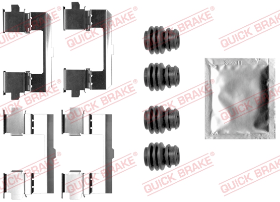 Комплект приладдя, накладка дискового гальма   109-0048   QUICK BRAKE