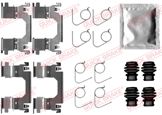 Комплект приладдя, накладка дискового гальма   109-0053   QUICK BRAKE