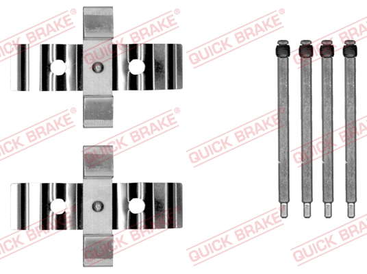 Комплект приладдя, накладка дискового гальма   109-0054   QUICK BRAKE