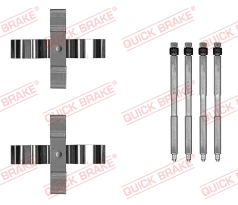 Комплект приладдя, накладка дискового гальма   109-0055   QUICK BRAKE