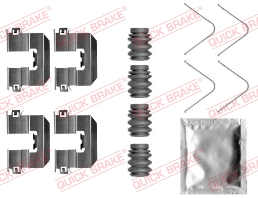 Комплект приладдя, накладка дискового гальма   109-0058   QUICK BRAKE