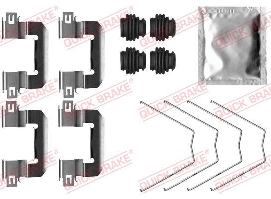 Комплектующие, колодки дискового тормоза   109-0064   QUICK BRAKE