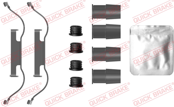 Комплект приладдя, накладка дискового гальма   109-0088   QUICK BRAKE