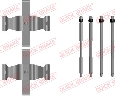 Комплектующие, колодки дискового тормоза   109-0107   QUICK BRAKE