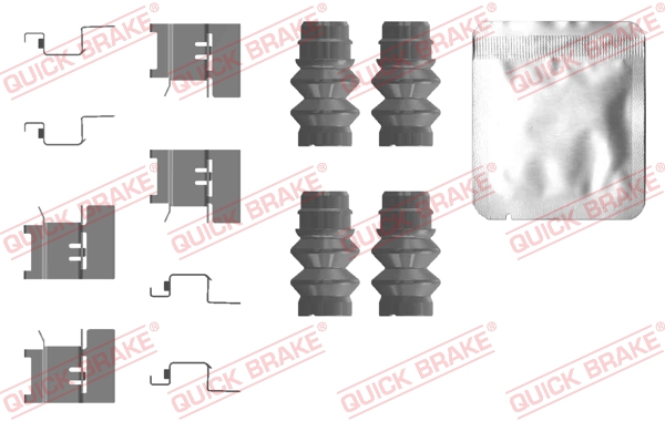 Комплектующие, колодки дискового тормоза   109-0120   QUICK BRAKE