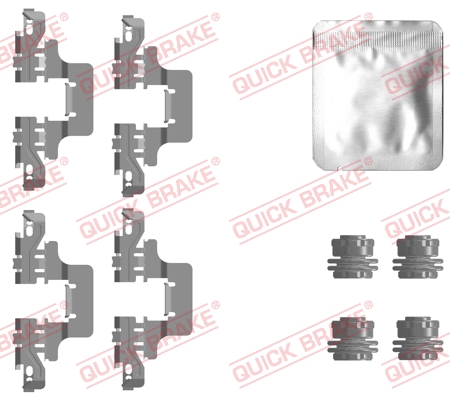 Комплект приладдя, накладка дискового гальма   109-0128   QUICK BRAKE