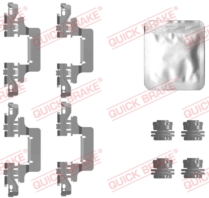 Комплект приладдя, накладка дискового гальма   109-0129   QUICK BRAKE