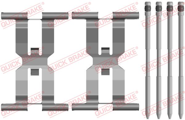 Комплектующие, колодки дискового тормоза   109-0143   QUICK BRAKE