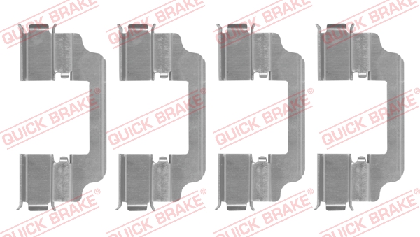 Комплект приладдя, накладка дискового гальма   109-0154   QUICK BRAKE