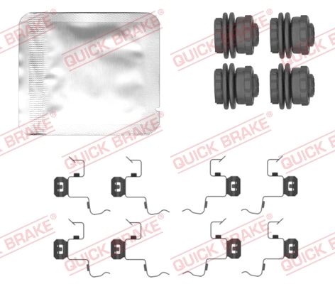 Комплектующие, колодки дискового тормоза   109-0156   QUICK BRAKE