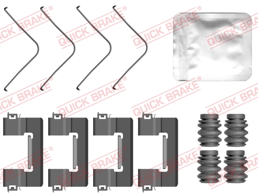 Комплект приладдя, накладка дискового гальма   109-0163   QUICK BRAKE