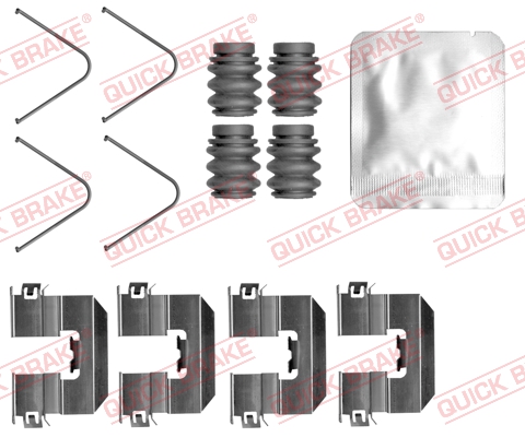 Комплект приладдя, накладка дискового гальма   109-0165   QUICK BRAKE