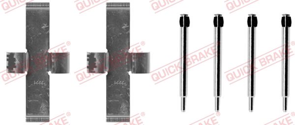 Комплектующие, колодки дискового тормоза   109-0924   QUICK BRAKE