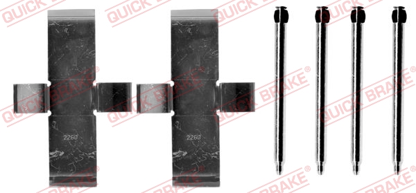 Комплектующие, колодки дискового тормоза   109-0945   QUICK BRAKE