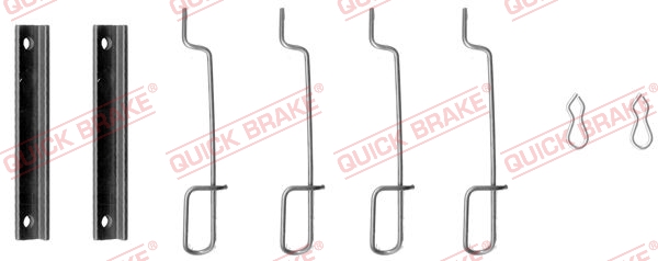 Комплект приладдя, накладка дискового гальма   109-0992   QUICK BRAKE