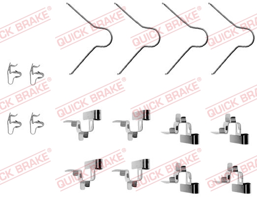 Комплектующие, колодки дискового тормоза   109-1030   QUICK BRAKE