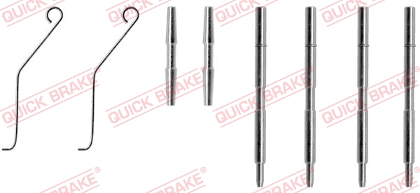 Комплектующие, колодки дискового тормоза   109-1044   QUICK BRAKE