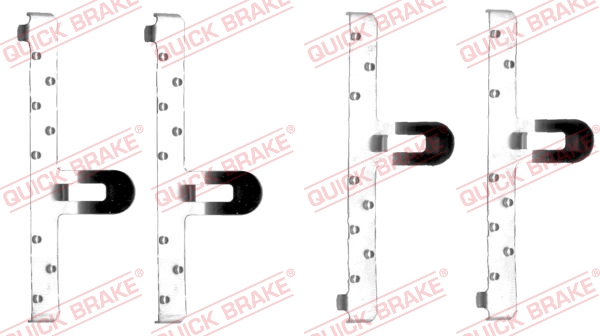 Комплект приладдя, накладка дискового гальма   109-1048   QUICK BRAKE