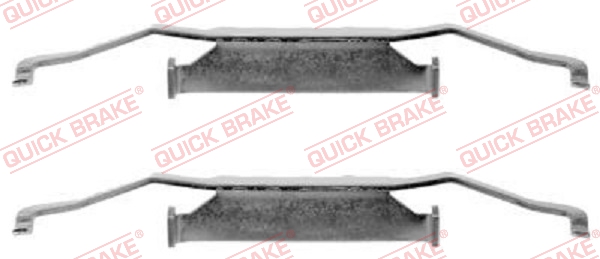 Комплектующие, колодки дискового тормоза   109-1054   QUICK BRAKE