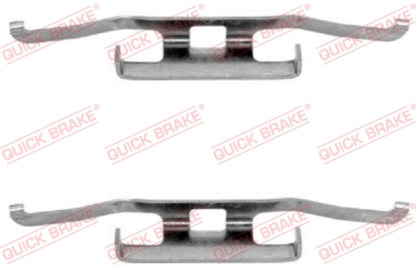 Комплектующие, колодки дискового тормоза   109-1098   QUICK BRAKE
