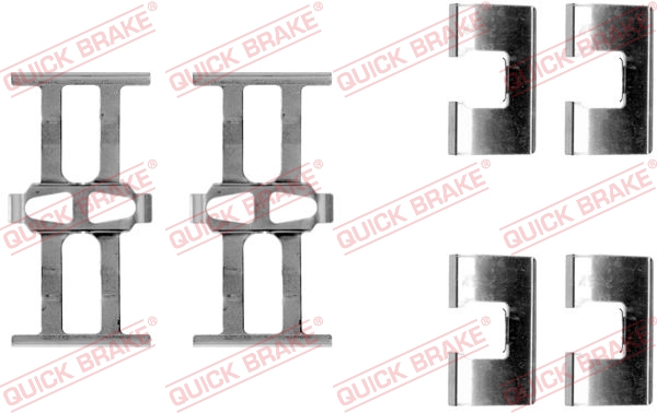 Комплект приладдя, накладка дискового гальма   109-1118   QUICK BRAKE