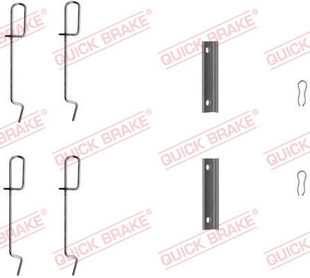 Комплектующие, колодки дискового тормоза   109-1125   QUICK BRAKE