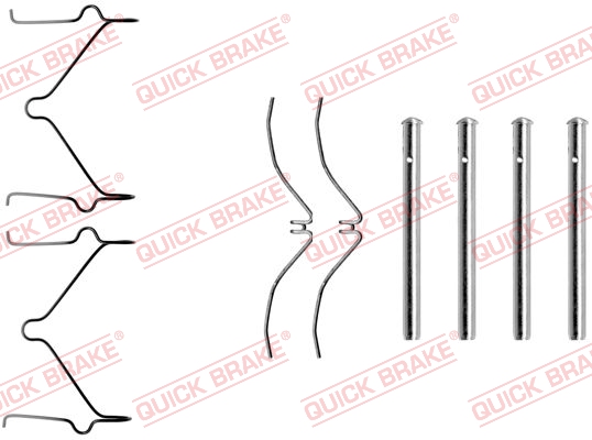 Комплект приладдя, накладка дискового гальма   109-1126   QUICK BRAKE