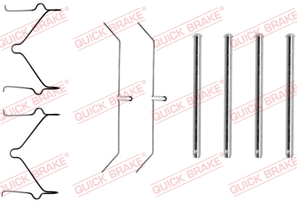 Комплектующие, колодки дискового тормоза   109-1129   QUICK BRAKE