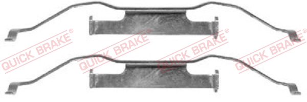 Комплектующие, колодки дискового тормоза   109-1148   QUICK BRAKE