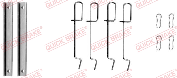 Комплект приладдя, накладка дискового гальма   109-1151   QUICK BRAKE