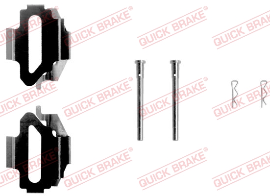 Комплект приладдя, накладка дискового гальма   109-1168   QUICK BRAKE