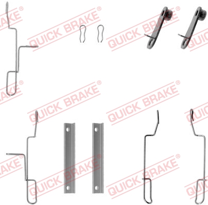 Комплект приладдя, накладка дискового гальма   109-1188   QUICK BRAKE