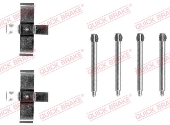 Комплект приладдя, накладка дискового гальма   109-1195   QUICK BRAKE