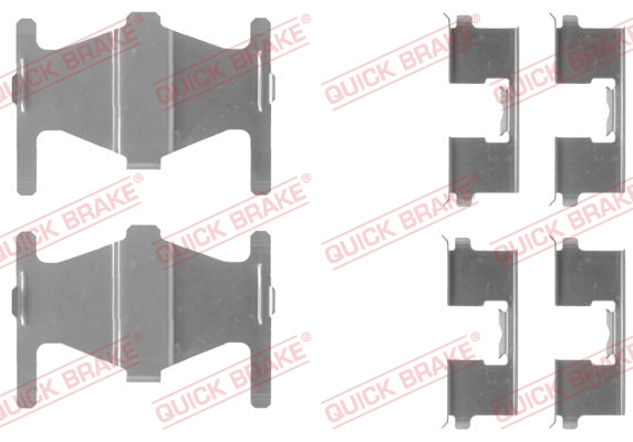 Комплектующие, колодки дискового тормоза   109-1204   QUICK BRAKE