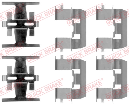 Комплект приладдя, накладка дискового гальма   109-1208   QUICK BRAKE