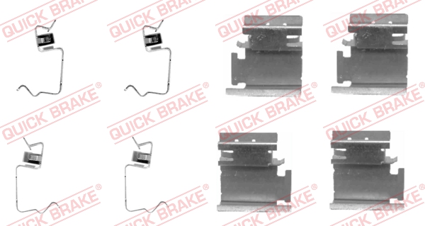 Комплект приладдя, накладка дискового гальма   109-1218   QUICK BRAKE