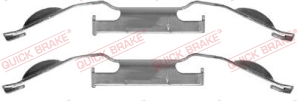 Комплектующие, колодки дискового тормоза   109-1221   QUICK BRAKE