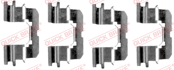 Комплект приладдя, накладка дискового гальма   109-1227   QUICK BRAKE