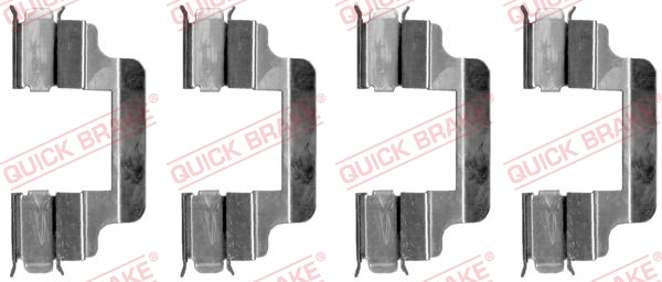 Комплект приладдя, накладка дискового гальма   109-1230   QUICK BRAKE