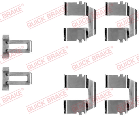 Комплект приладдя, накладка дискового гальма   109-1233   QUICK BRAKE