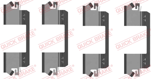 Комплект приладдя, накладка дискового гальма   109-1234   QUICK BRAKE