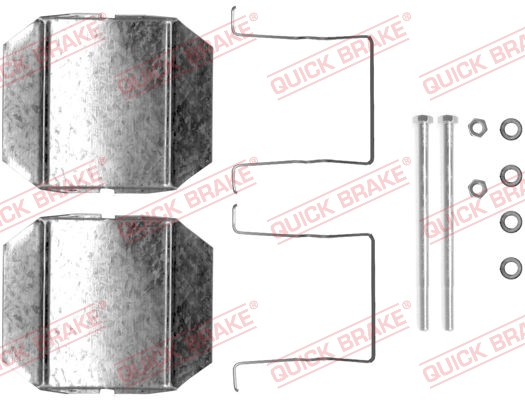 Комплект приладдя, накладка дискового гальма   109-1237   QUICK BRAKE