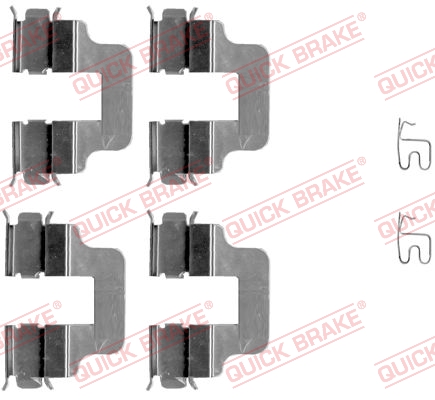 Комплектующие, колодки дискового тормоза   109-1245   QUICK BRAKE