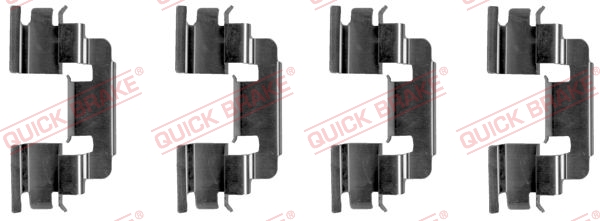 Комплектующие, колодки дискового тормоза   109-1249   QUICK BRAKE