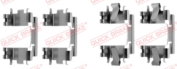 Комплектующие, колодки дискового тормоза   109-1257   QUICK BRAKE