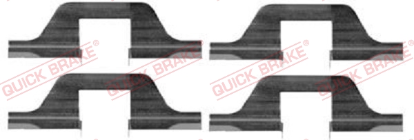 Комплект приладдя, накладка дискового гальма   109-1263   QUICK BRAKE