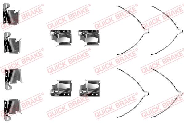 Комплектующие, колодки дискового тормоза   109-1269   QUICK BRAKE